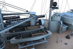 CK18-Partial Ship-Port Side-Aft Boat Platform Close